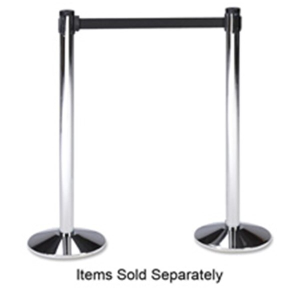 Gourmetgalley Stanchion Flat Bases - Chrome - 14 in. Diameter GO3739386 - main